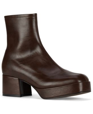 Women's Platform Block-Heel Booties