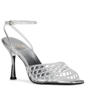 Women's Lattix Caged Jelly Mid-Heel Dress Sandals