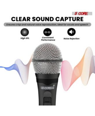 Microphone For Singing Karaoke Mic XLR Dynamic Mic Cardioid Unidirectional Microfono - 2PCS