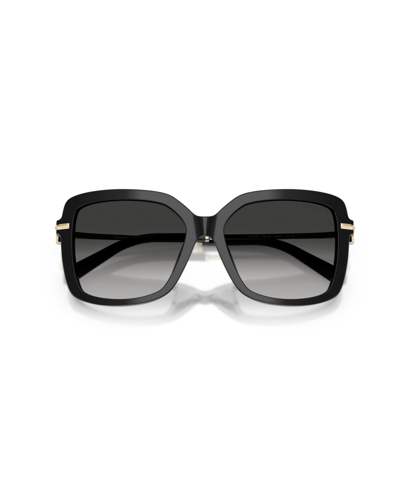 Женские солнцезащитные очки Tiffany & Co. Square Sunglasses, TF4252B, цвет: Чёрный / Серый — фото 2