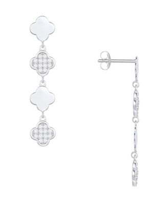 Diamond Drop Earrings (1/4 ct. t.w.) in Sterling Silver