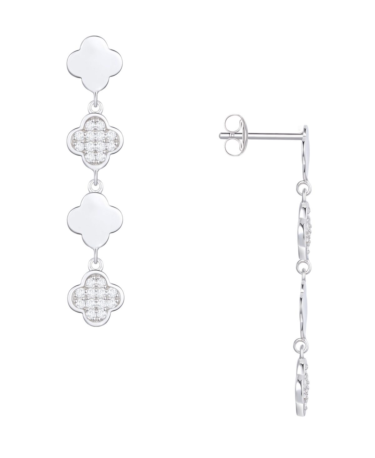 Macy's Diamond Drop Earrings (1/4 ct. t.w.) in Sterling Silver