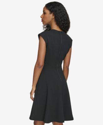 Women's Crewneck Short-Sleeve Dress