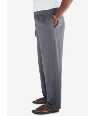 Big & Tall Elastic Waist Gauze Cotton Pants