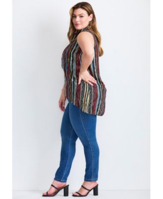 Women's Zip Neck Hi-Low Shirt