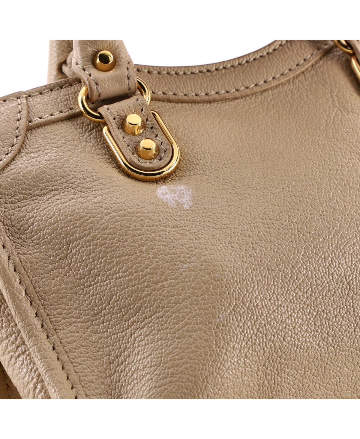 Pre-Owned Balenciaga Mini City Classic Studs Bag Leather