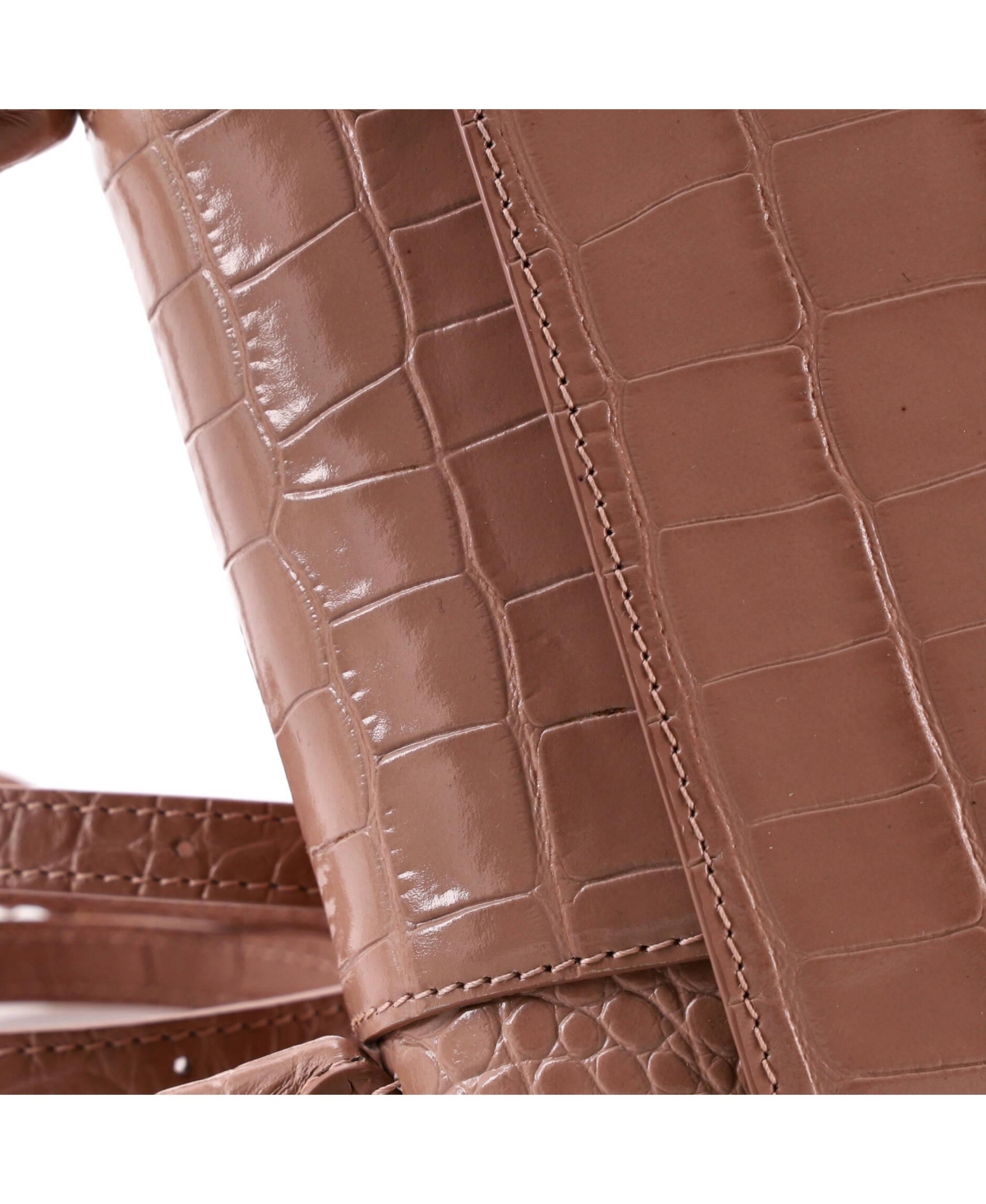 Pre-Owned Balenciaga Small Hourglass Top Handle Bag Embossed Leather