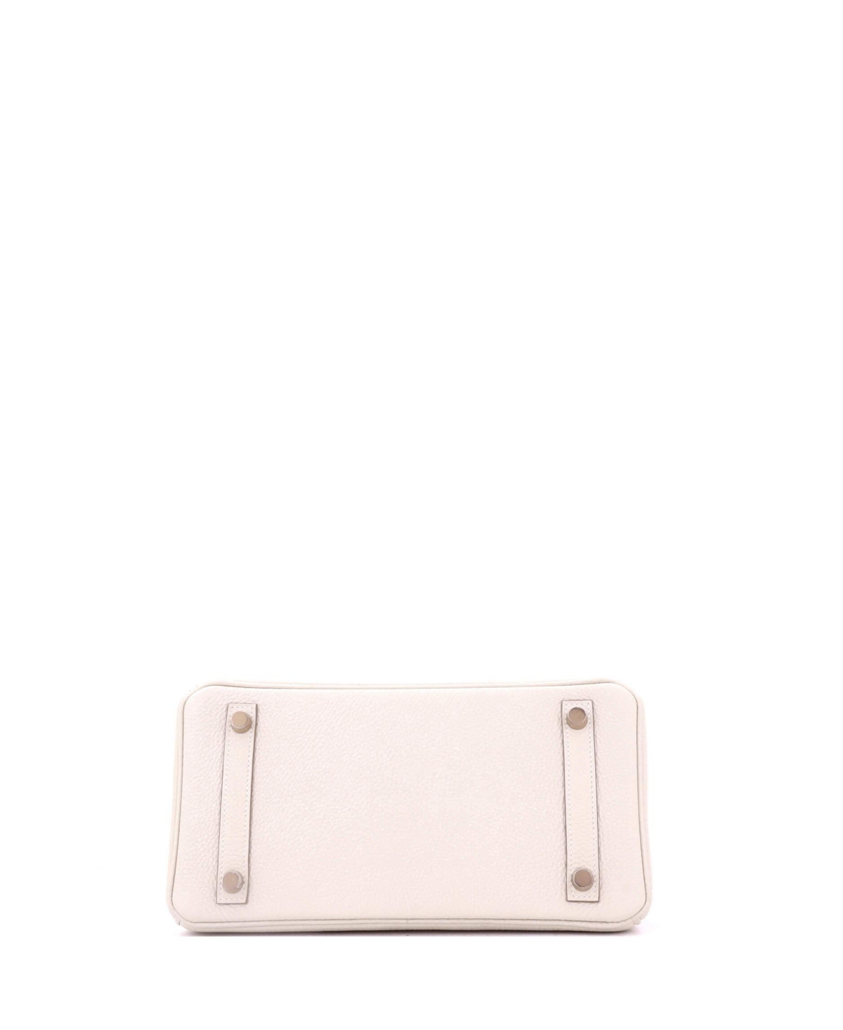 Pre-Owned HERMES Birkin 25 Handbag Light Togo with Rose Gold Hardware