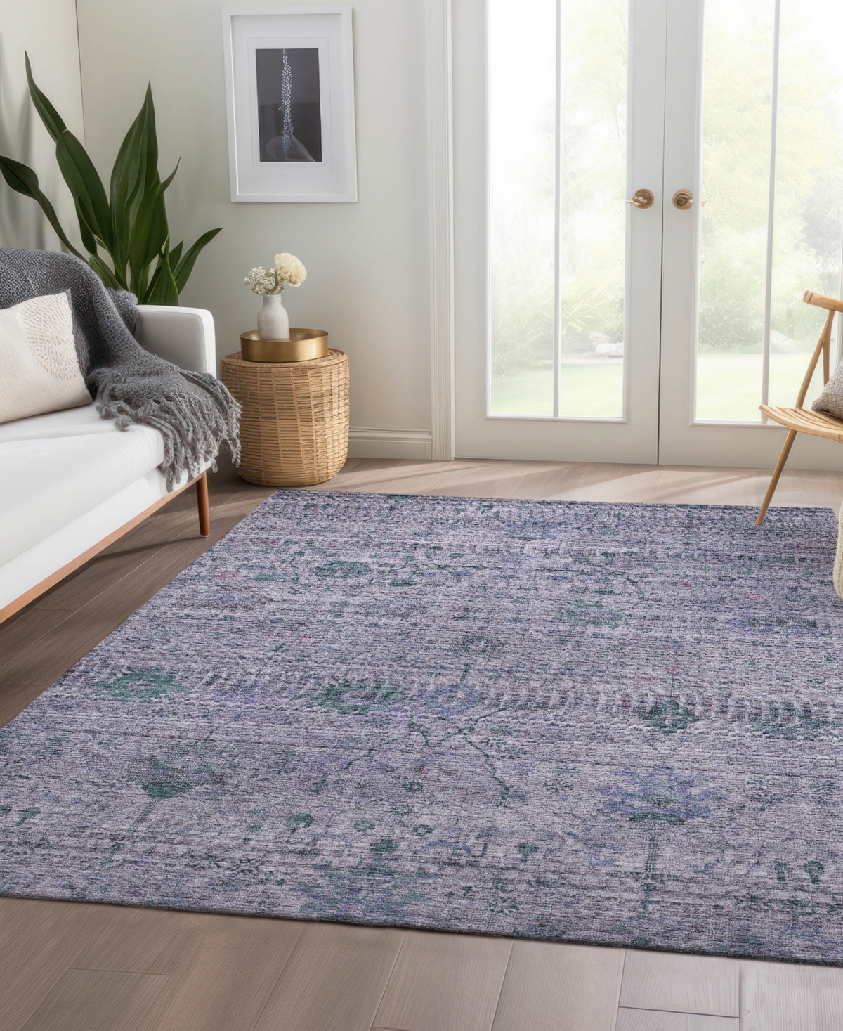 Dalyn Solace Sl4 10'x14' Area Rug In Purple