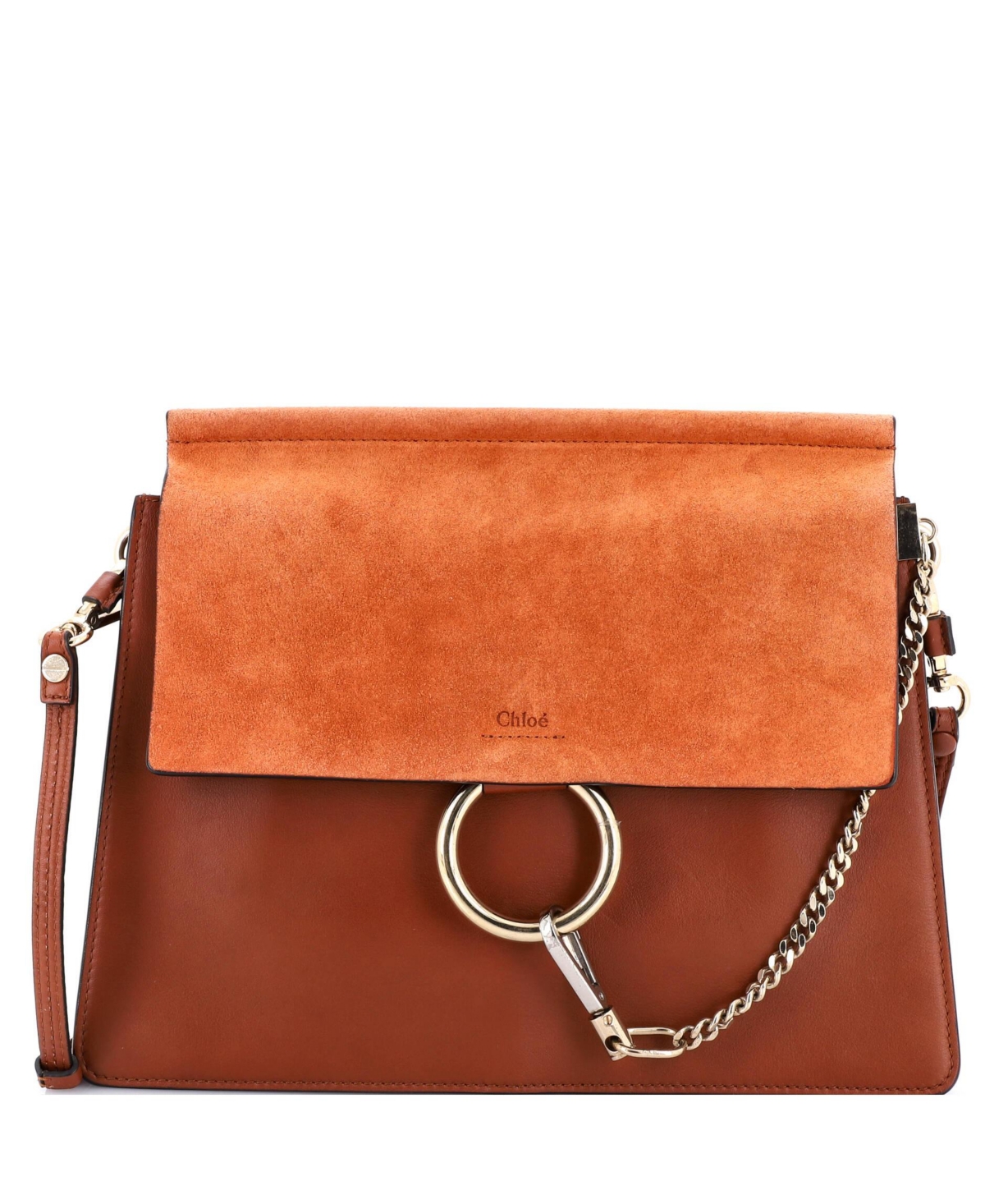 Pre-Owned Chloe Medium Faye Shoulder Bag Leather