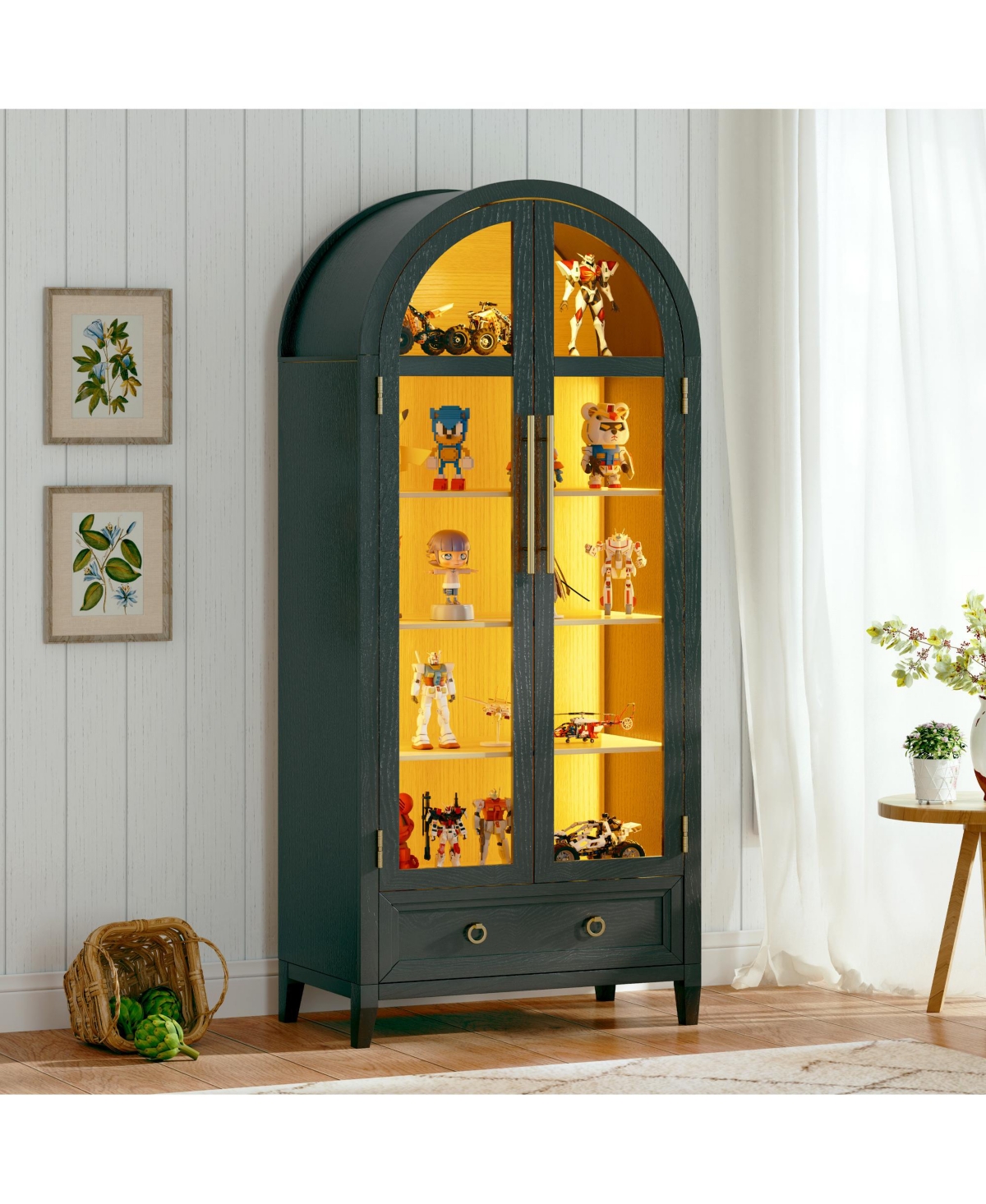 Vlsrka Vanity Makeup Desk with Mirror and Lights