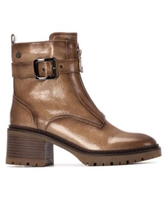 Women's Patent Leather Heeled Ankle Booties By XTI