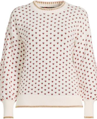 Women's Drifter All Over Jacquard Jersey Crew Neck Sweater