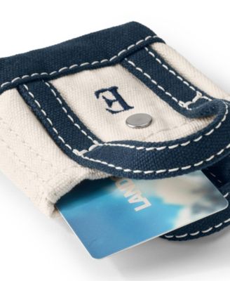 Pre-Monogrammed Letter E Micro Canvas Tote