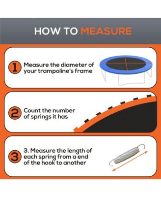 Trampoline Mat with 80 V-Hooks, Fits 14' Trampoline,