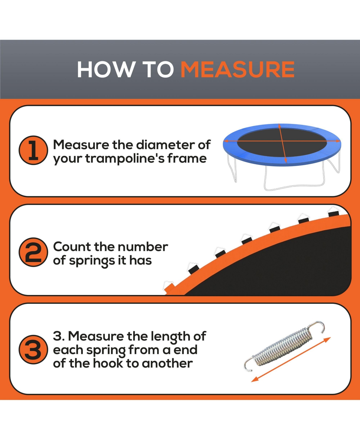 Soozier Trampoline Mat with 80 V-Hooks, Fits 14' Trampoline,