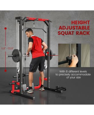 Smith Machine, Multi-Function Power Cage with Lat Pull Down System
