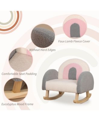 Kids Sofa, Rocking Toddler Sofa Chair, Gift for 18-36 Months,