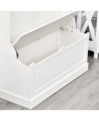 3-In-1 Hall Tree Storage Bench and Coat Rack