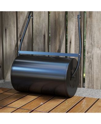 38L Heavy Duty Push/Tow Poly Lawn Roller, U-handle Garden Roller