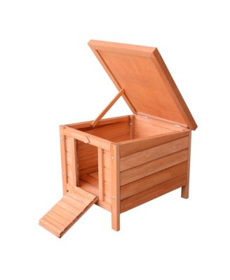 Wooden Rabbit Hutch 20'' Pet Habitat Cages Bunny Small Animal House New