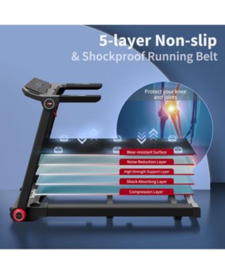 3.75HP Folding Treadmill with APP and 12 Preset Programs