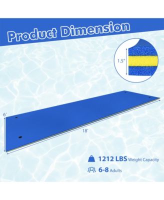 3 Layer Water Pad Foam Mat-Blue