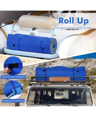 3 Layer Water Pad Foam Mat-Blue