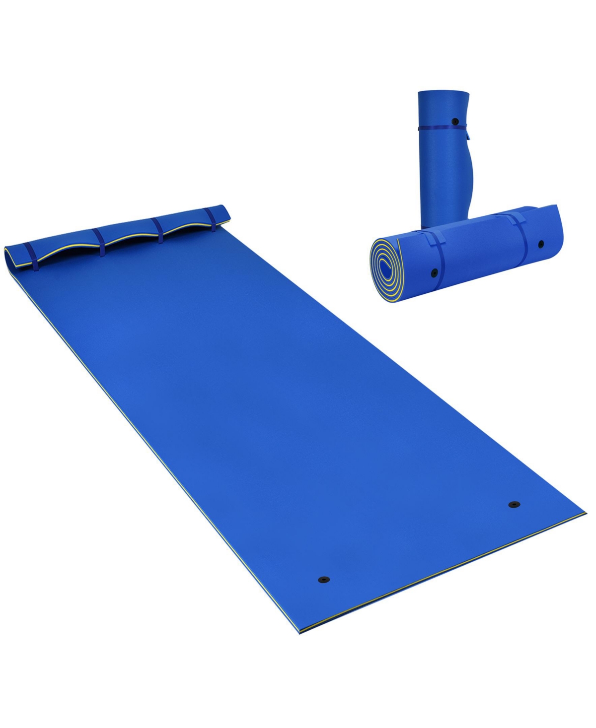 Sugift 3 Layer Water Pad Foam Mat-Blue
