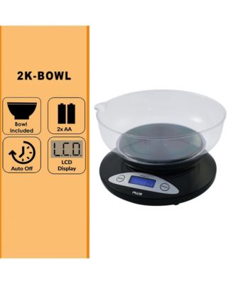 2K-Bowl Digital Kitchen Bowl Scale, 4.4LB / 2000G