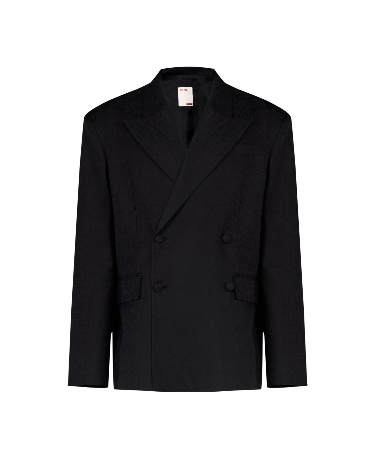 Женский пиджак PCFG Cotton-Rayon Blend Blazer, цвет: Угольно-чёрный — фото 6