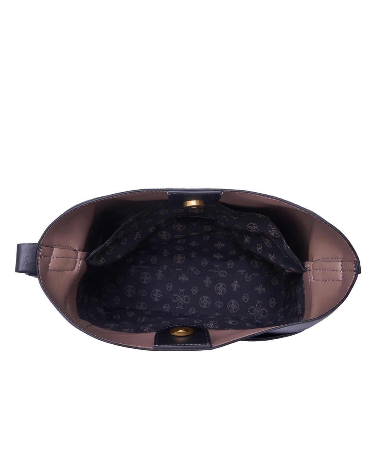 Like Dreams Midnight Quilted Suede Small Tote Bag In Black