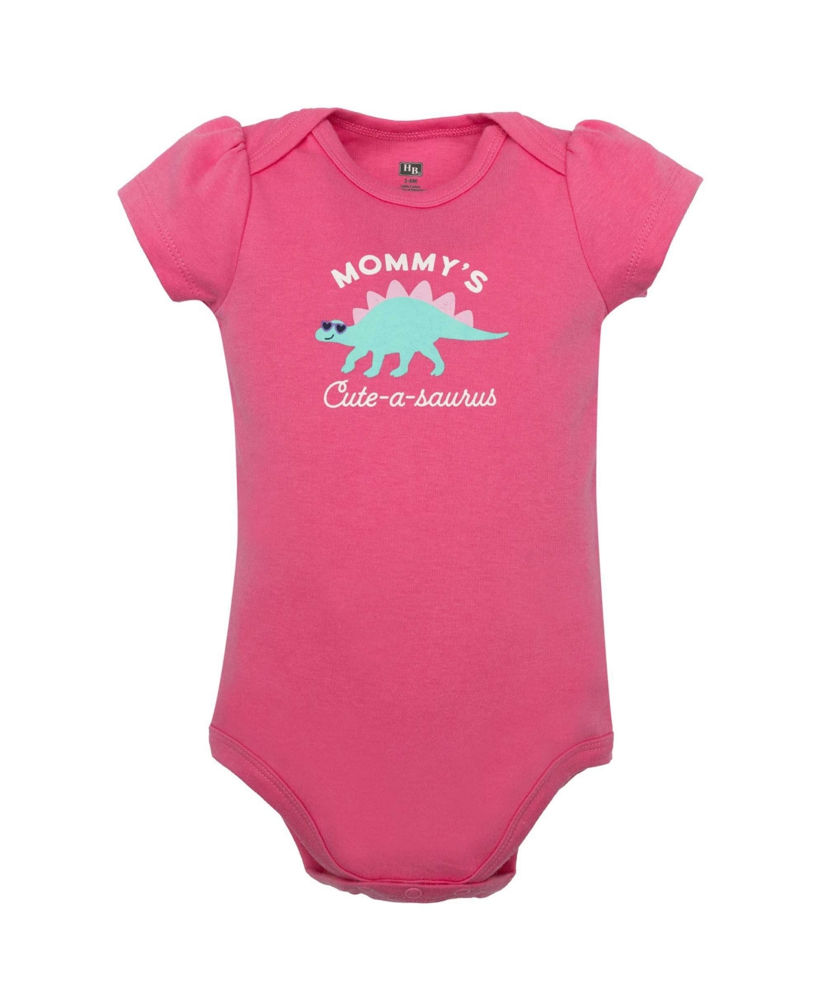 Hudson Baby Girls Cotton Layette Set, Pink Sparklesaurus, 9-12 Months