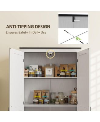 72" Farmhouse Pantry Cabinet, Kitchen Pantry Cabinet