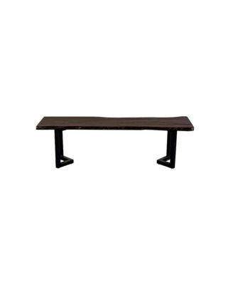 Manzanita Live Edge Solid Sheesham Wood Dining Bench