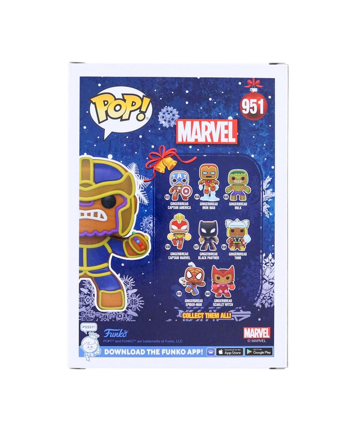 Детская фигурка Funko Pop! Marvel Gingerbread Thanos 3.75" Vinyl Figure, Ages 3+ — фото 6
