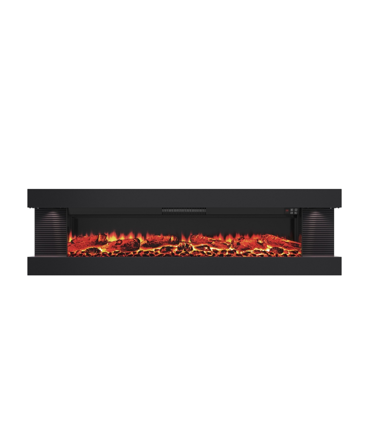 Mondawe Suspended Led Light Mantel with Remote Control Stylish Electric Fireplace