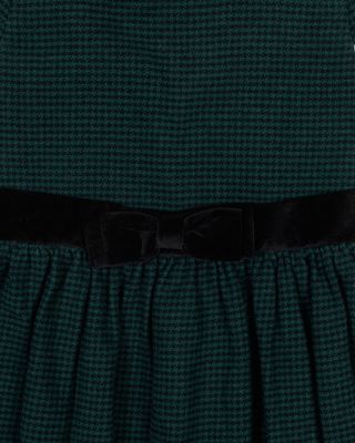 Big Girls Organic Flutter Sleeve Peter Pan Collar Party Dress