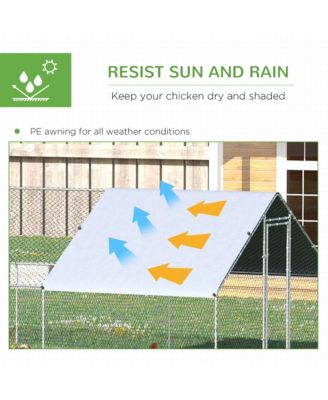 Steel Chicken Coop Cage W/Cover and Lockable Door