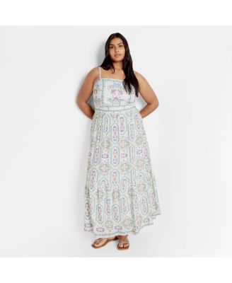 Women's Plus Size Molly Print Maxi Dress