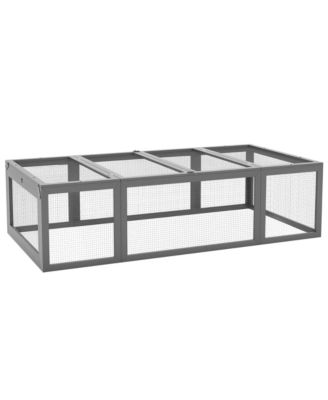 Large Wooden Rabbit Hutch Small Animal Habitat Enclosure