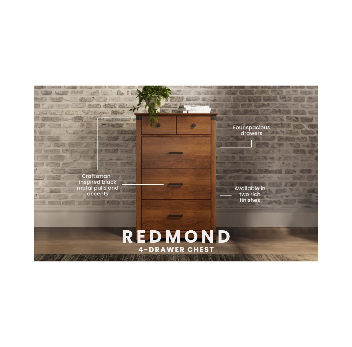 Redmond 4 Drawer Chest
