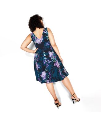 Women's Hydrangea Print Dress