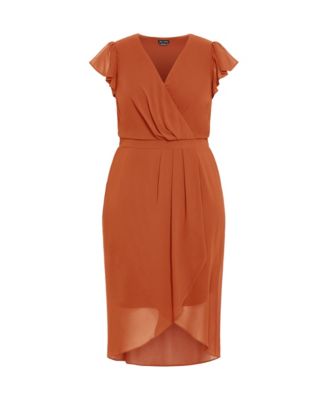 Women's Plus Size Wrap Swing Dress