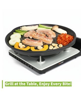 - Stovetop Korean BBQ Non-Stick Grill Pan / Black