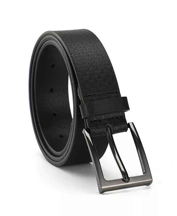 Men's All-Over Logo "T" Leather Belt