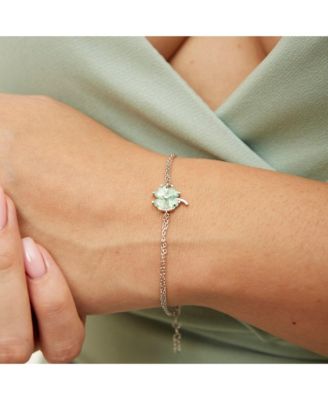 Sterling Silver Four Leaves Clover Bracelet