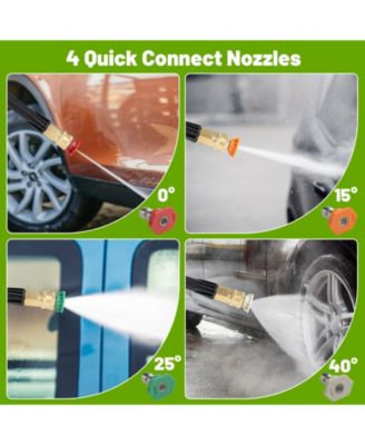 2400 PSI Electric Pressure Washer with 4 Universal Wheels.