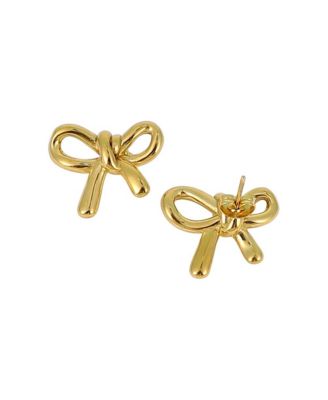 Women's The Bow-Knot Stud Earrings - California Gold
