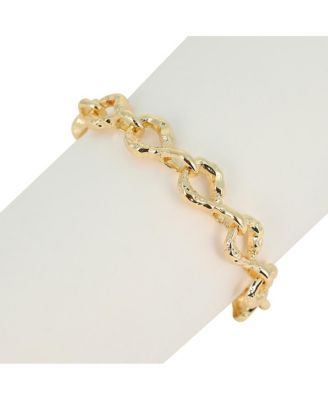 Women's The Hammered Orb-Link Chain Bracelet - California Gold